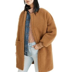 Madewell Bonded Sherpa Cocoon Coat
